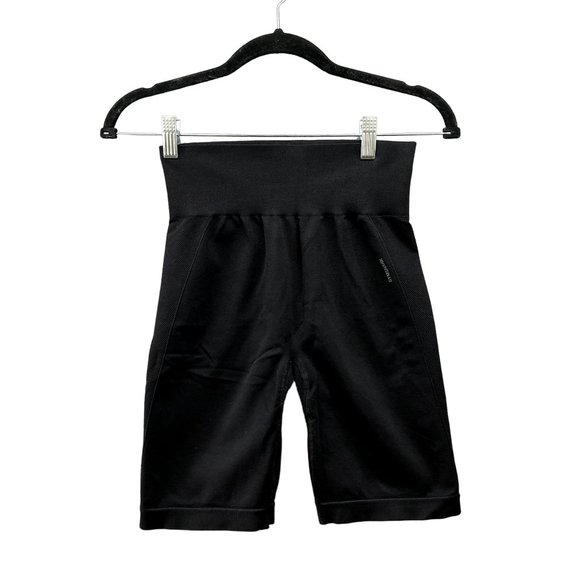 Gymshark Pants - Gymshark Black Cycling Shorts Flex Womens Medium M Longer Length Compression
